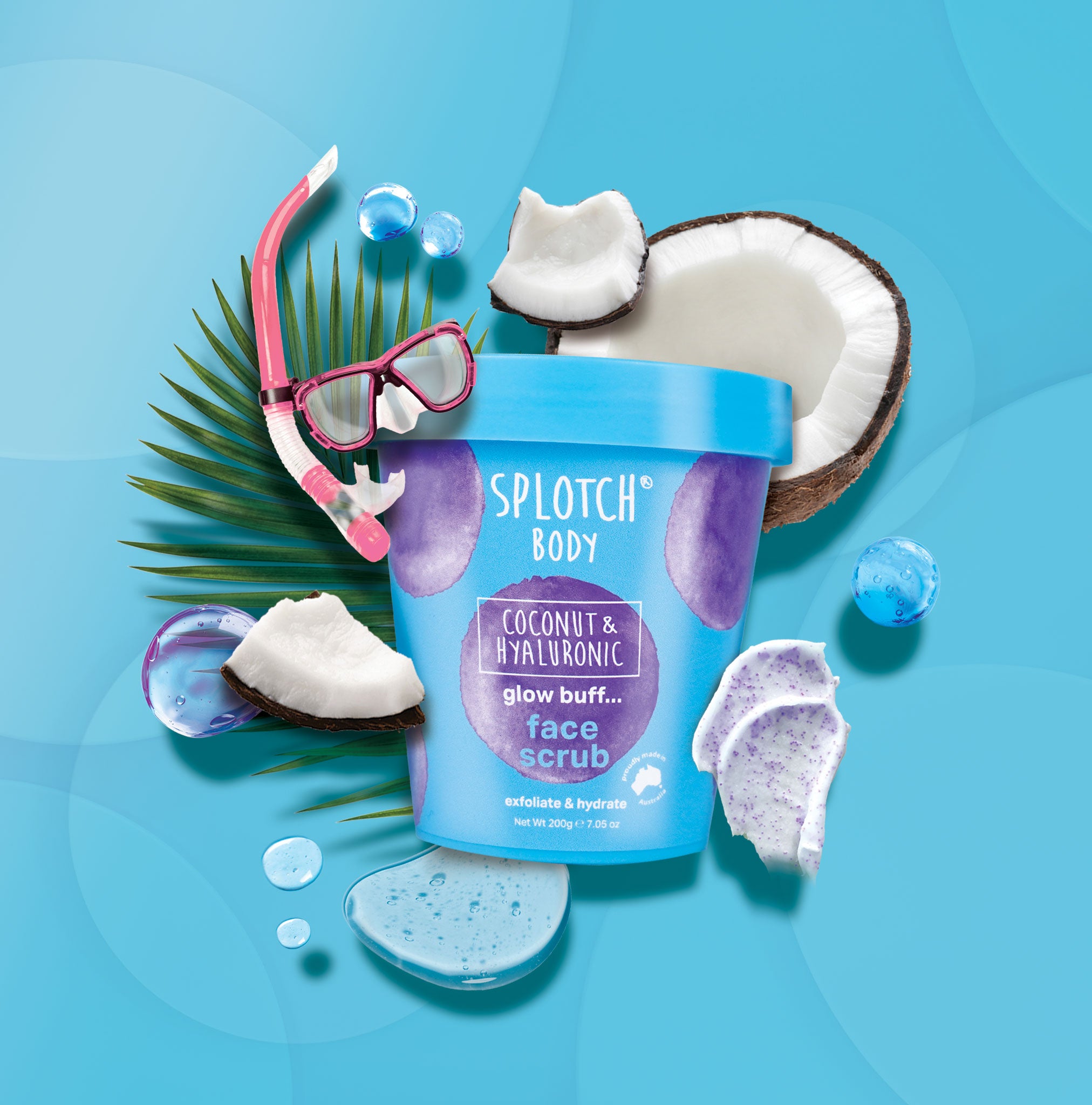 glow buff...face scrub