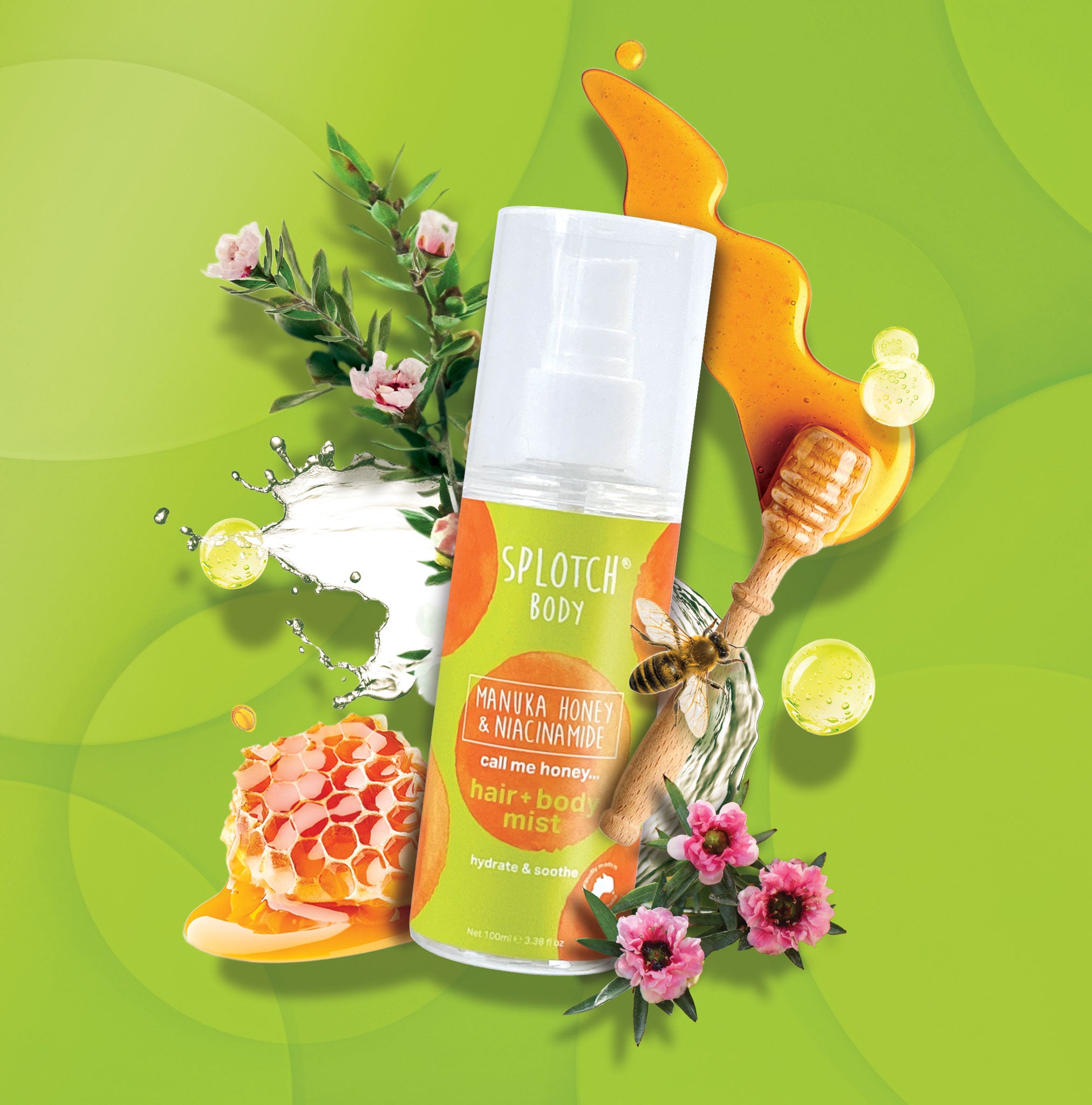 call me honey...hair + body mist