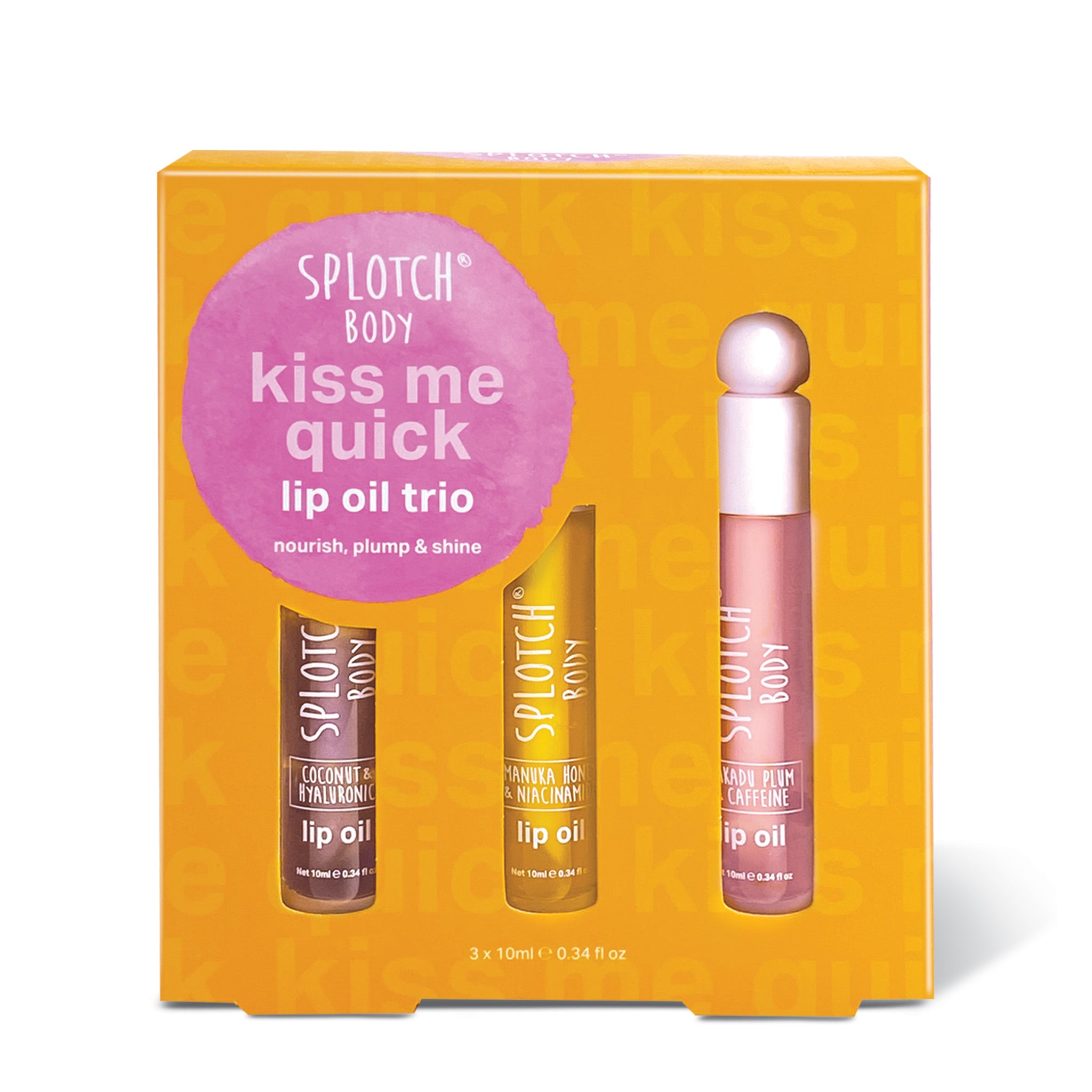 kiss me quick...lip oil trio