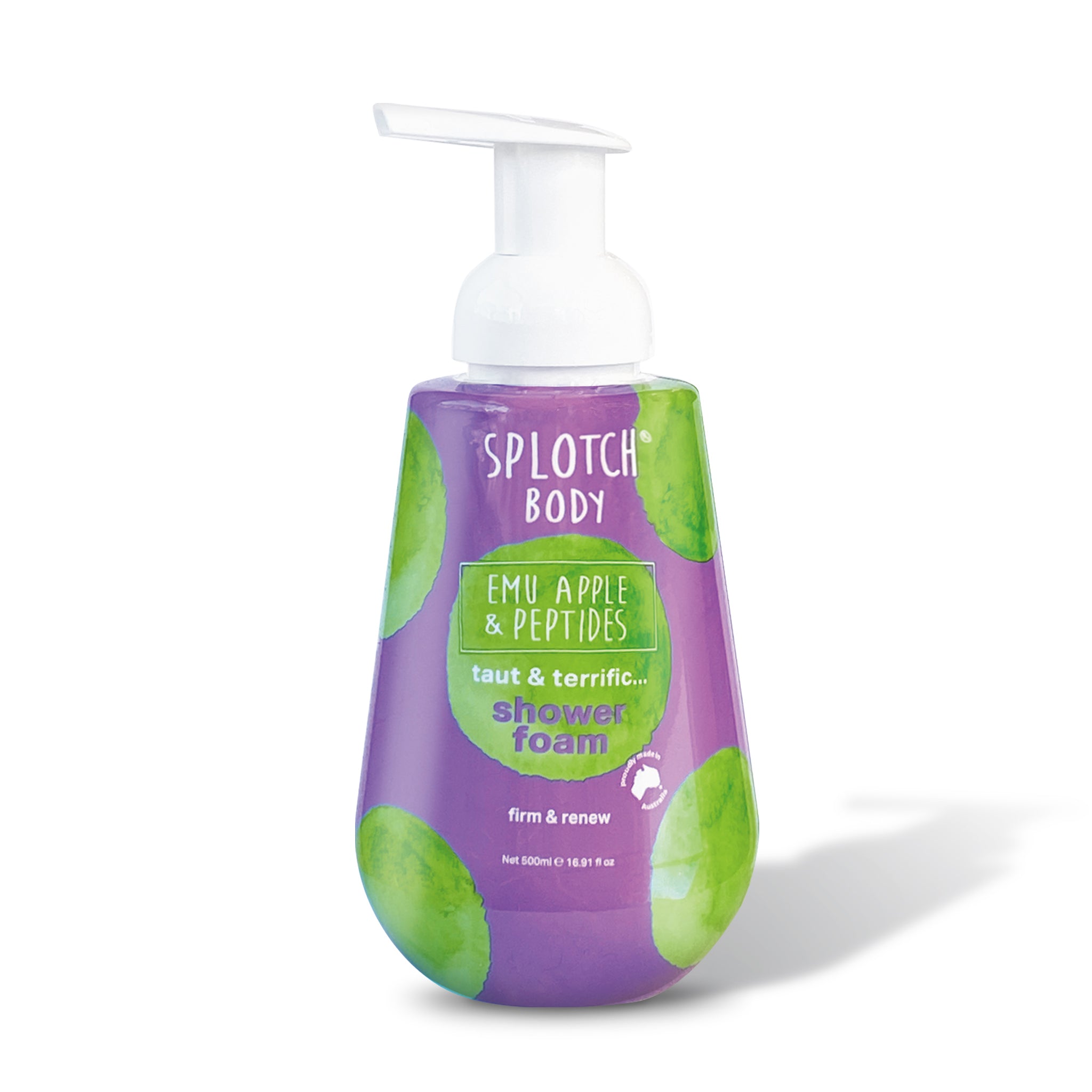 taut & terrific...shower foam