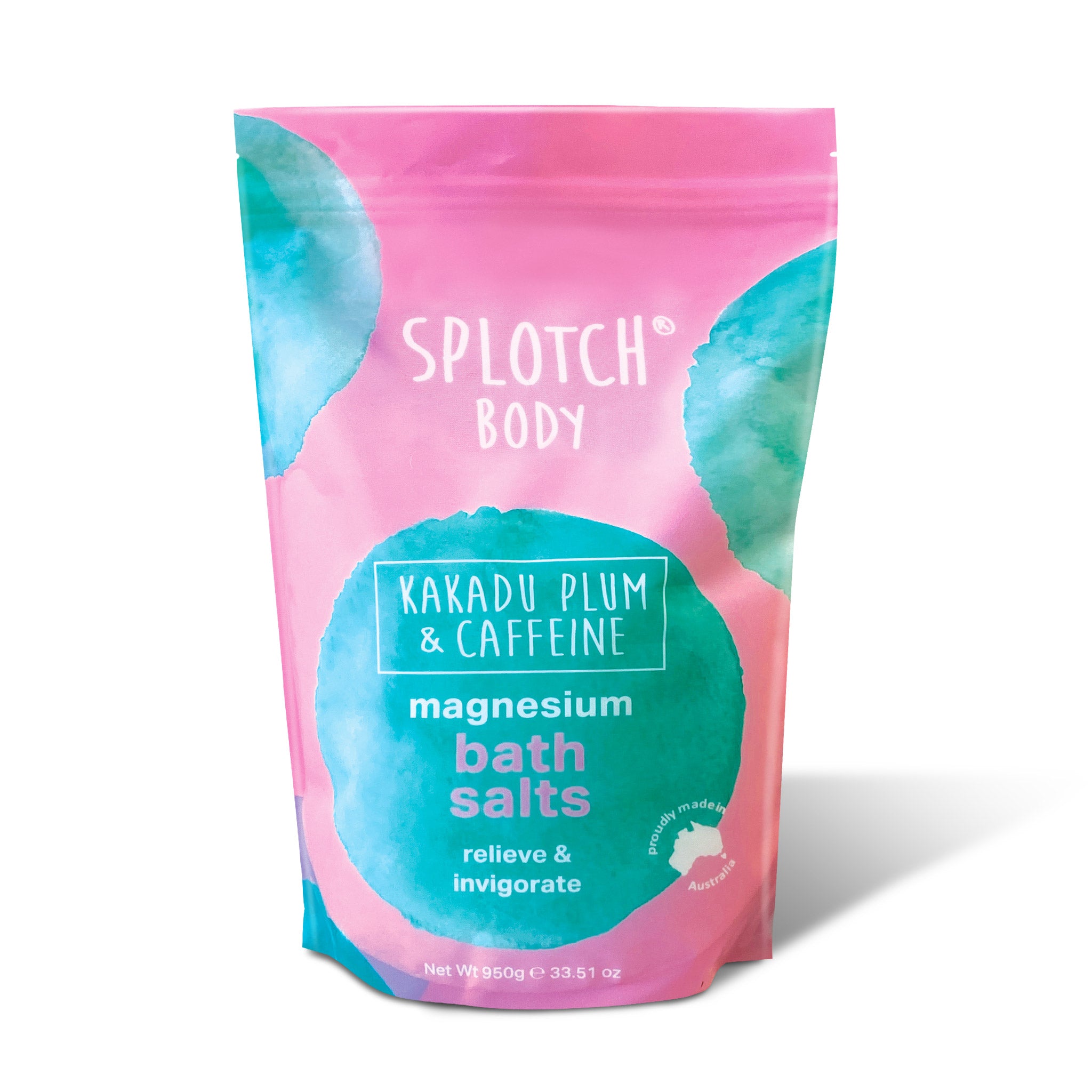 kakadu plum + caffeine...magnesium bath salts