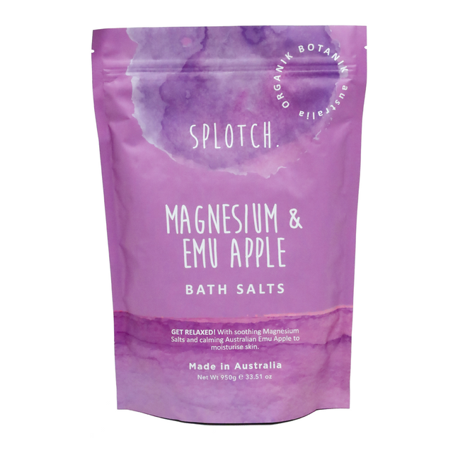 SPLOTCH BODY MAGNESIUM AND EMU APPLE BATH SALTS 950G