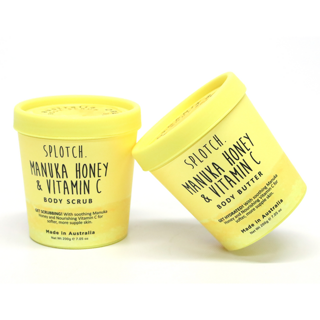 SPLOTCH BODY MANUKA HONEY & VITAMIN C BODY BUTTER TUB 200G